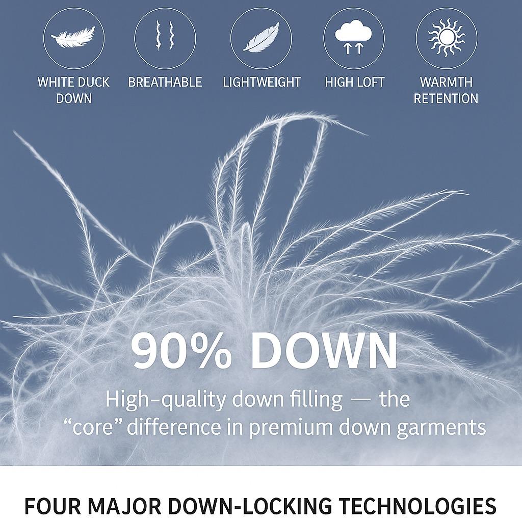 Lightweight Water Resistant 90% Real Down Jacket - UK Size 12-24