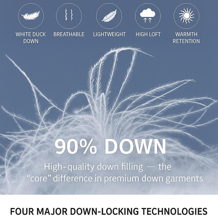 Lightweight Water Resistant 90% Real Down Jacket - UK Size 12-24