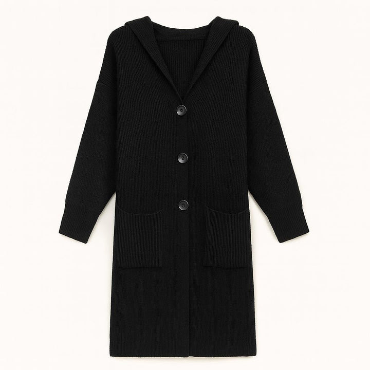 Fine Knitted Large Hoodie With Front Pockets - Fits UK 10-22