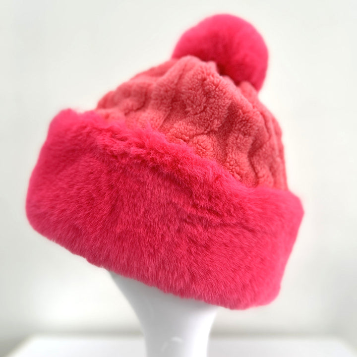 Women's Faux Fur Winter Pom Pom Hat
