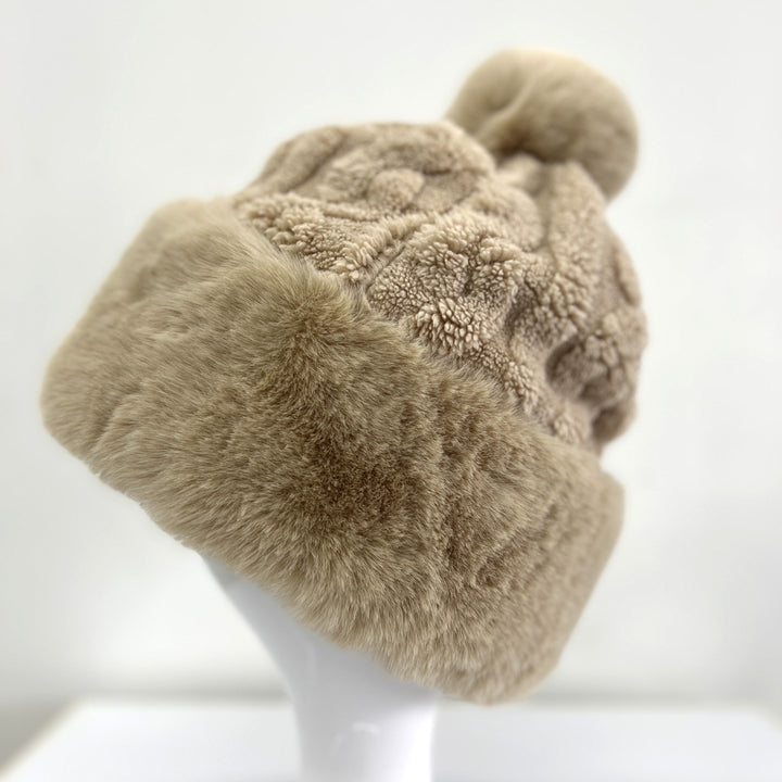 Women's Faux Fur Winter Pom Pom Hat