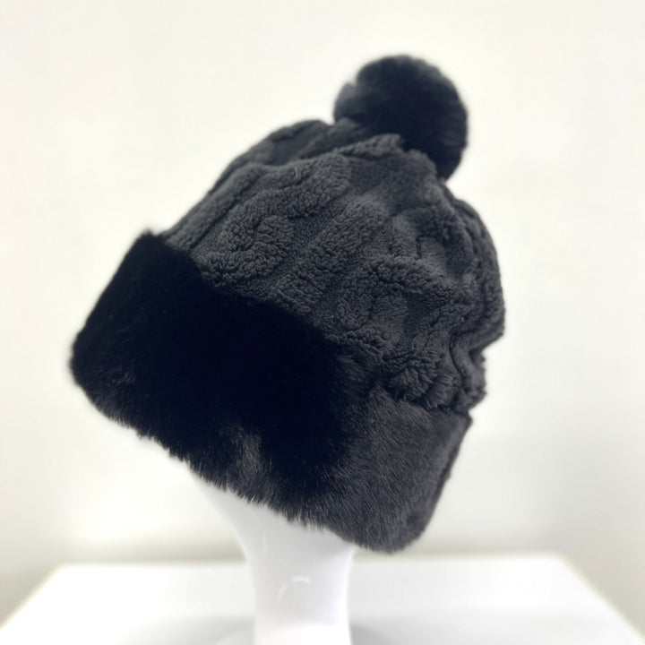Women's Faux Fur Winter Pom Pom Hat