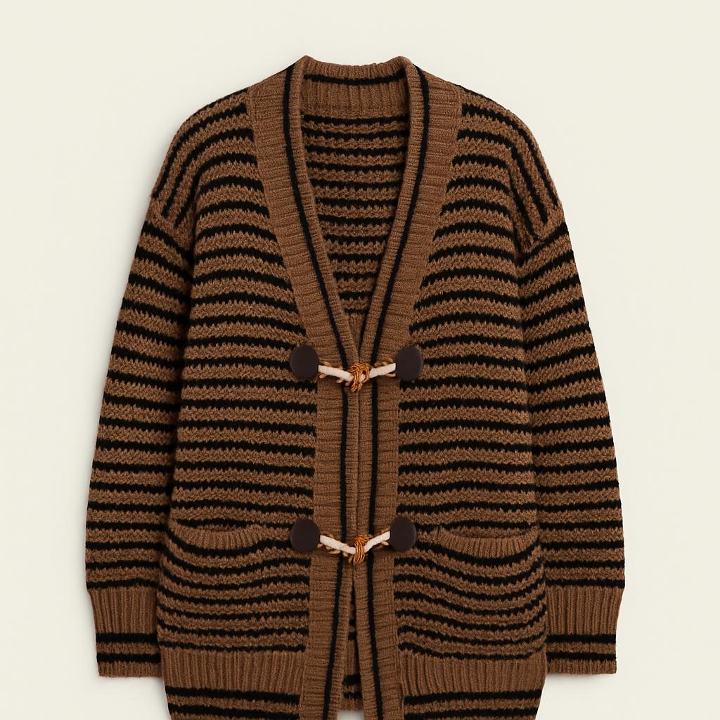 Oversized Chunky Knit Ladies Cardigan One Size Fits All UK Size 12-22