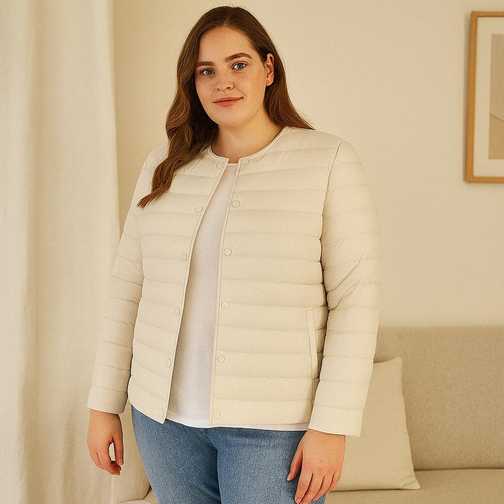 Lightweight Water Resistant 90% Real Down Jacket - UK Size 12-24