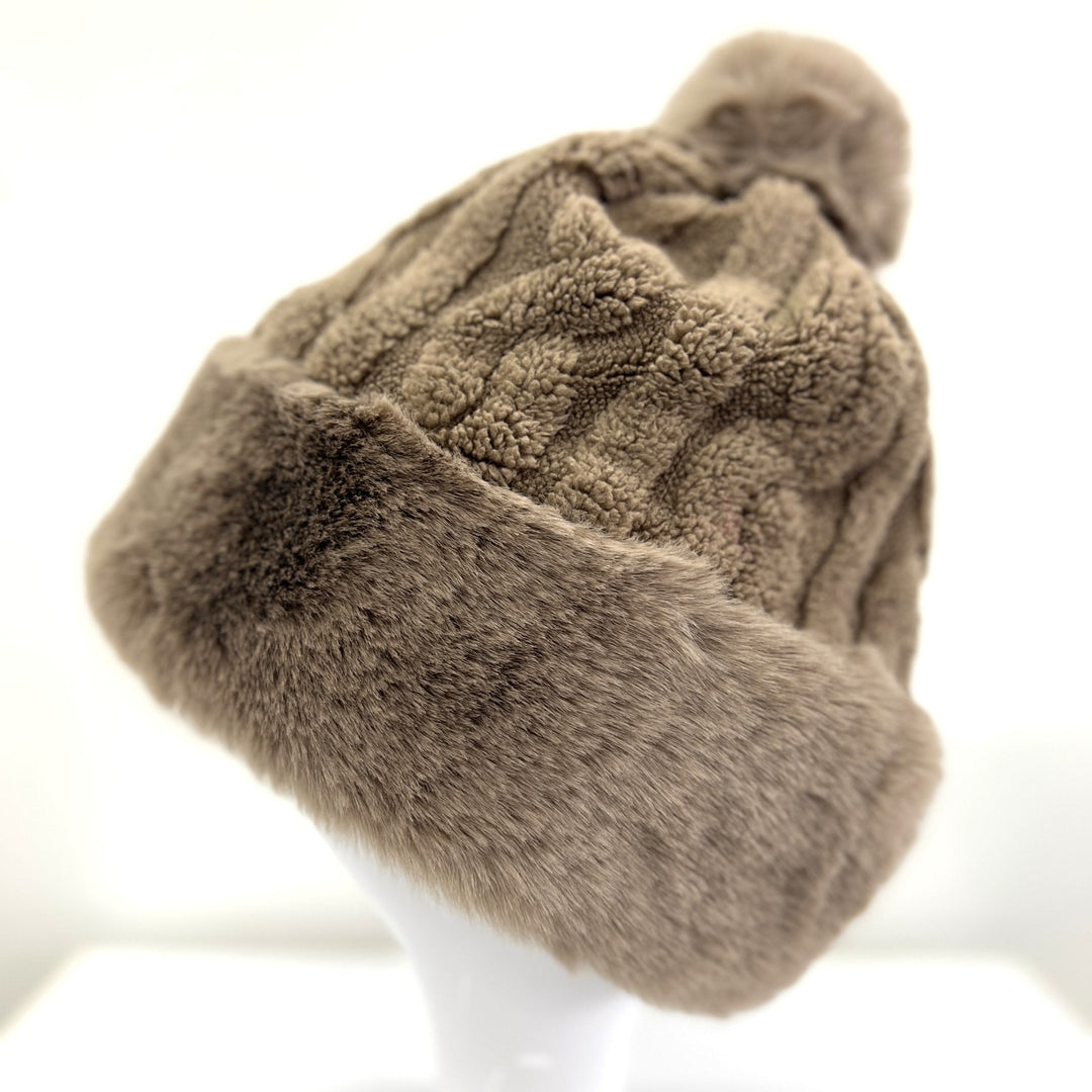 Women's Faux Fur Winter Pom Pom Hat