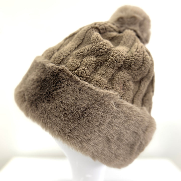 Women's Faux Fur Winter Pom Pom Hat