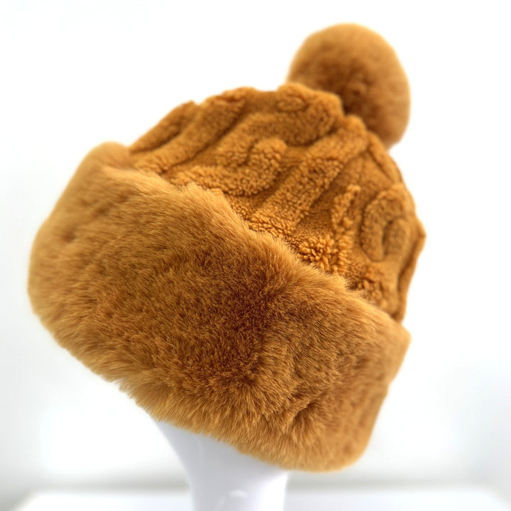 Women's Faux Fur Winter Pom Pom Hat