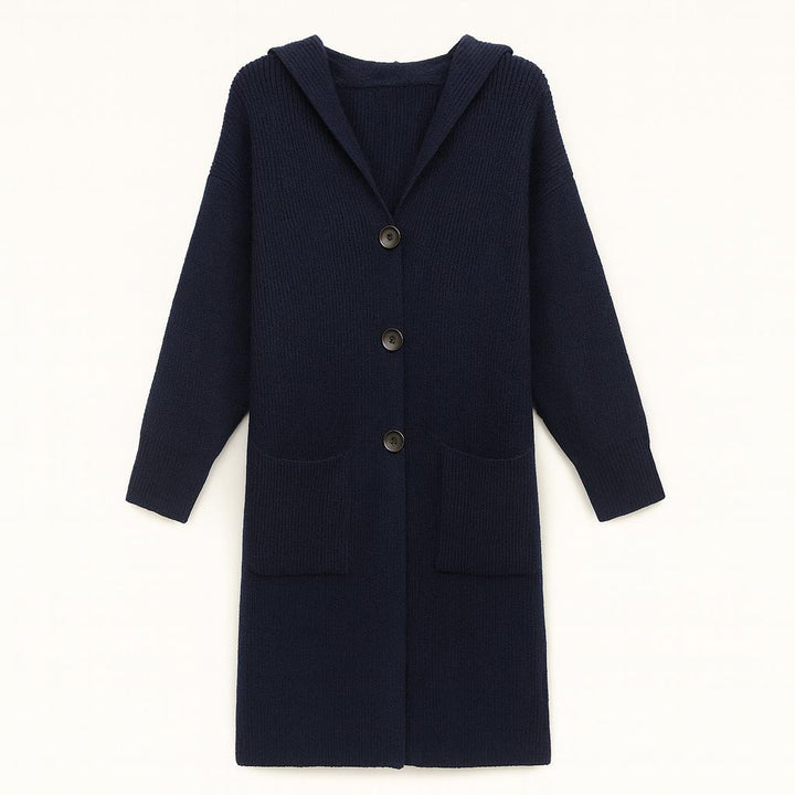 Fine Knitted Large Hoodie With Front Pockets - Fits UK 10-22