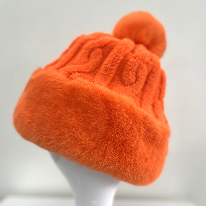Women's Faux Fur Winter Pom Pom Hat