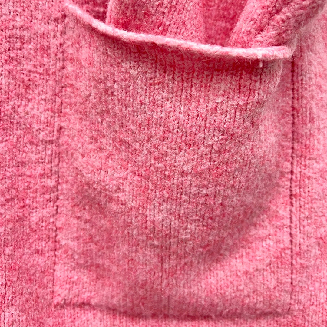 Wool Blended Heart Button Oversized Cardigan