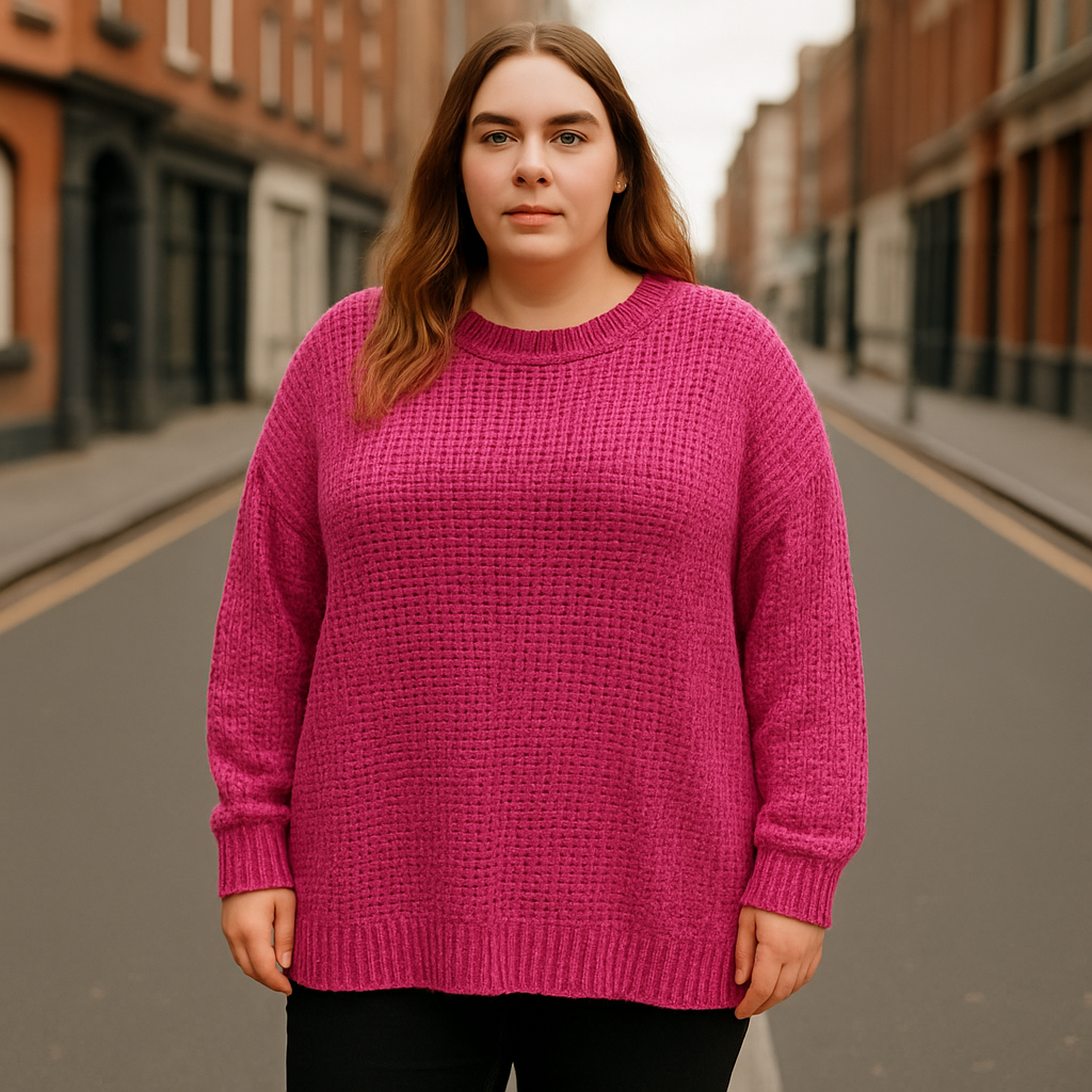 Oversize Cozy Chenille Velvet Ladies Jumper