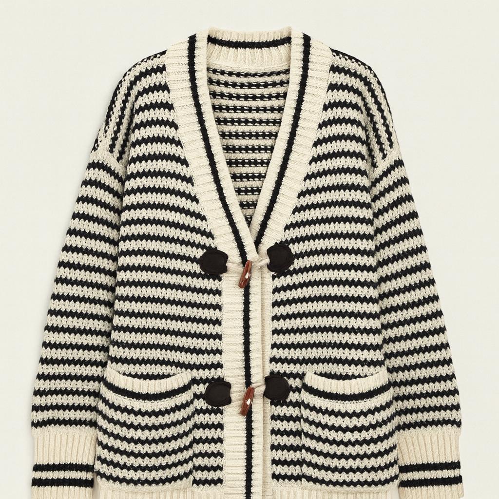 Oversized Chunky Knit Ladies Cardigan One Size Fits All UK Size 12-22