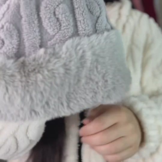 Women's Faux Fur Winter Pom Pom Hat