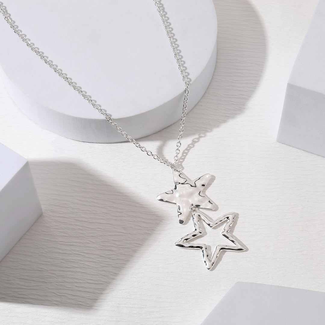 Two Stars Necklace