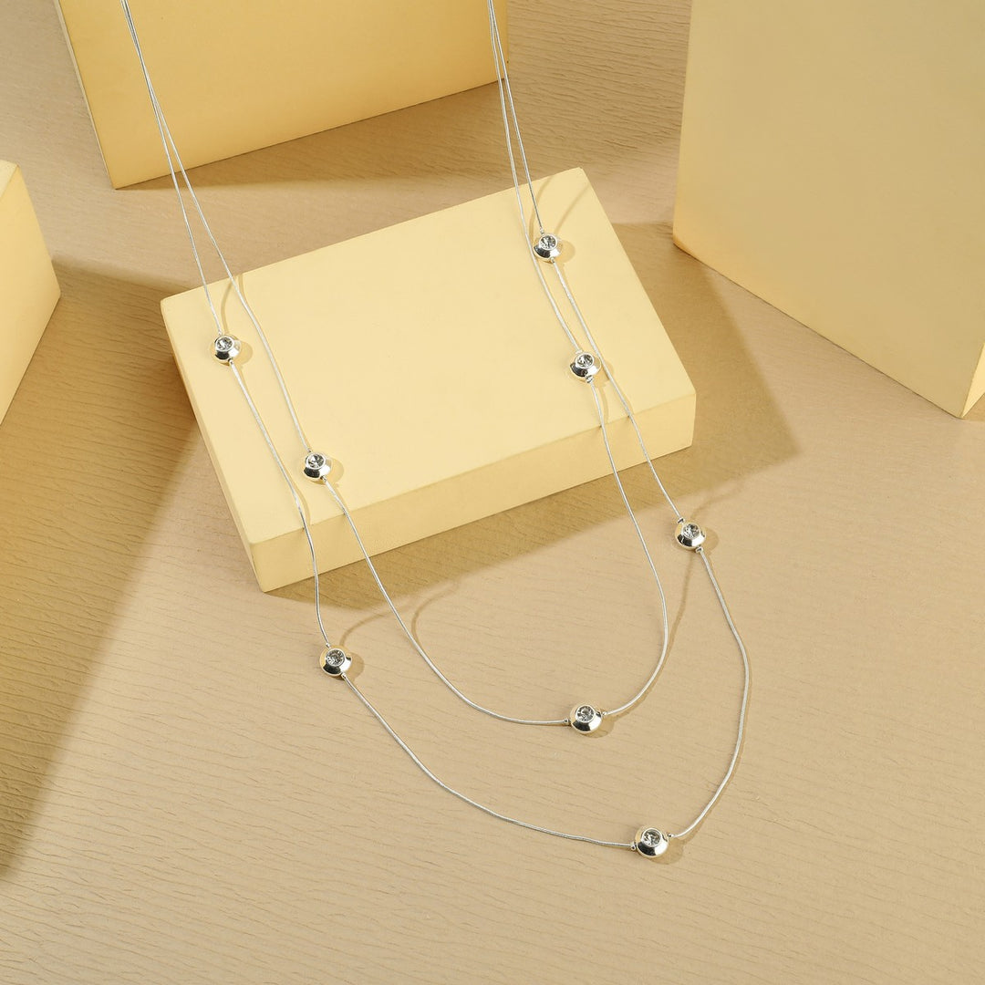 Tiny Balls In A Chain Necklace