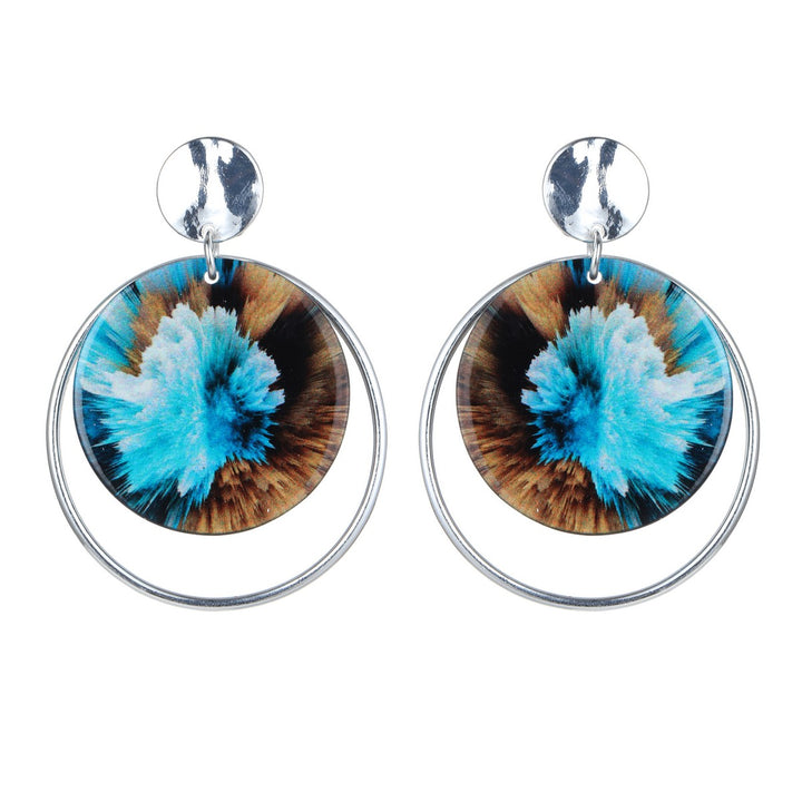 Circles Print Effect Earrings