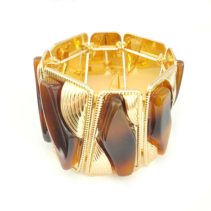 Rectangle Metal Stretch Bracelet